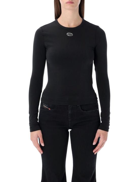  디젤 긴팔 티셔츠 T 언큐티스롱 Ls Od 티셔츠 블랙