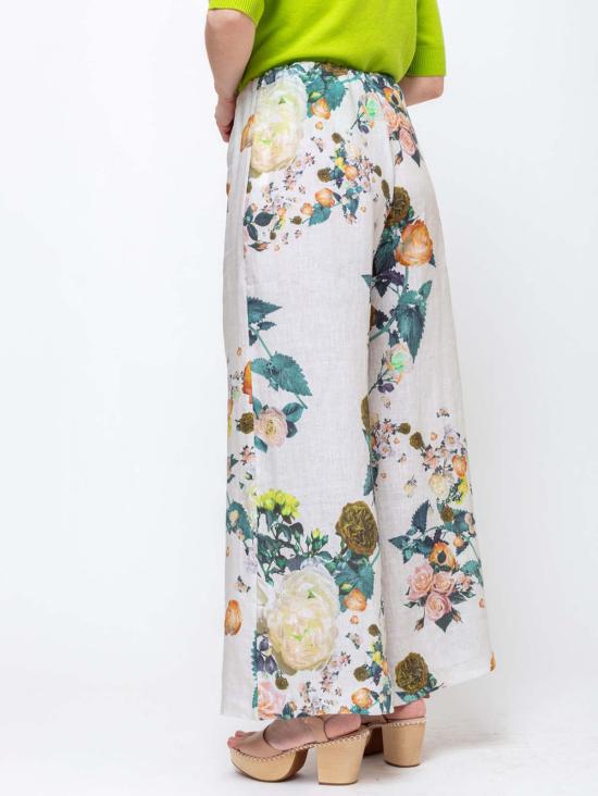  Replika 팔라초 팬츠 레플리카 린넨 플로럴 드로스트링 - OTHER BRANDS