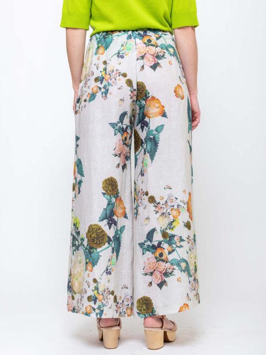  Replika 팔라초 팬츠 레플리카 린넨 플로럴 드로스트링 - OTHER BRANDS