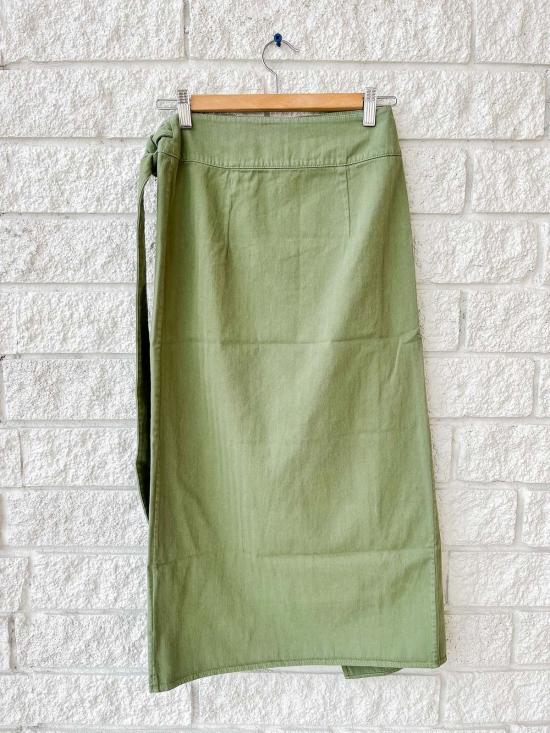  더 그레이트 데님 스커트 위대한. 랩 스커트 카미 - THE GREAT