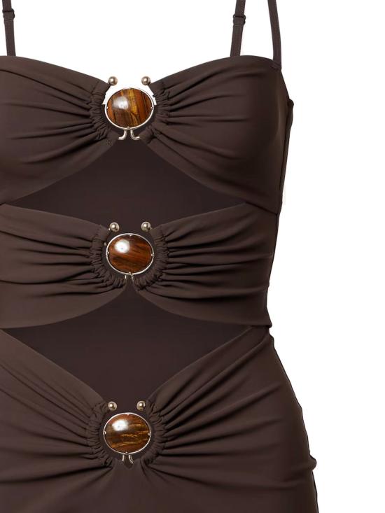  크리스토퍼에스버 숏 원피스 크리스토퍼 에스버 라이크라 미니 드레스 베이지 - CHRISTOPHER ESBER