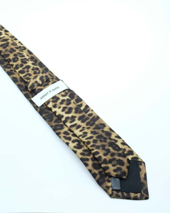  어니스트 더블유 베이커 넥타이 어니스트 W. 베이커 치타 비스코스 클래식 타이 - ERNEST W. BAKER