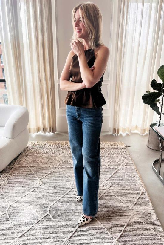  사블린 데님 팬츠 새미 릴랙스드 스트레이트 레그 진 - SABLYN