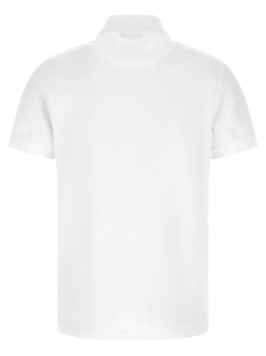  발망 폴로 티셔츠 자수 폴로 셔츠 화이트/블랙 - BALMAIN