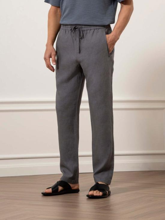  오엔에스 스트레이트 팬츠 O.N.S 워드 워시드 린넨 바지 - O.N.S