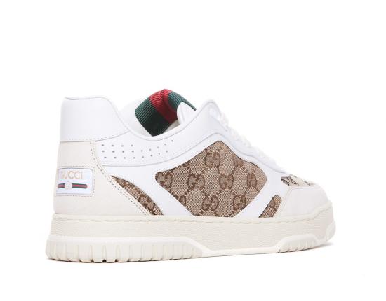  구찌 스니커즈 리 웹  화이트 - GUCCI