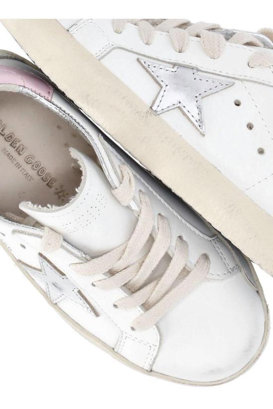  [키즈] 골든구스 스니커즈 골든 구스 패치 장식 레이스업 키즈 스니커즈 - GOLDEN GOOSE