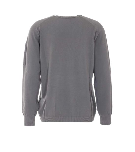  씨피 컴퍼니 긴팔 티셔츠 C.P. 회사 로고 스웨터 (회색) - C.P. COMPANY