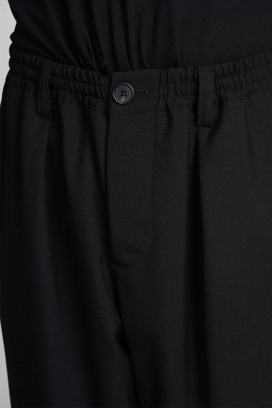  마르니 스트레이트 팬츠 트로피컬 울 팬츠 블랙 - MARNI