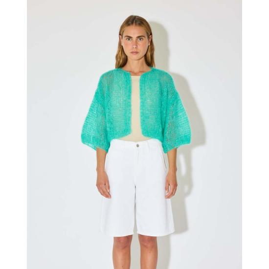  Maiami 가디건 마이아미 모헤어 라이트 반팔