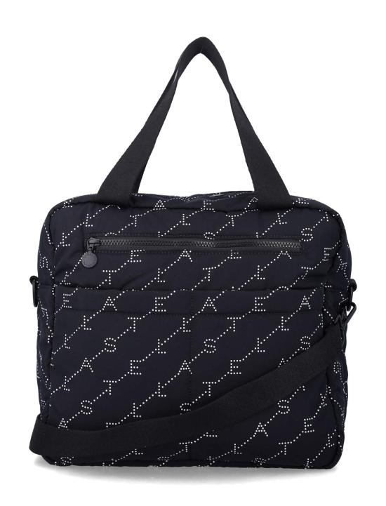  [키즈] 스텔라 맥카트니 숄더백 스텔라 매카트니 로고 프린트 키즈 베이비 토트백 블랙/화이트