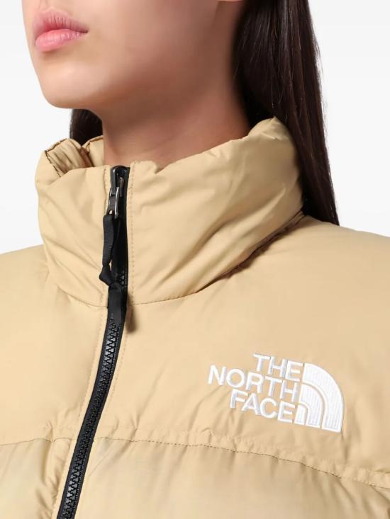  노스페이스 숏패딩 W 1996 레트로 눕세 재킷 카키 스톤 - NORTH FACE