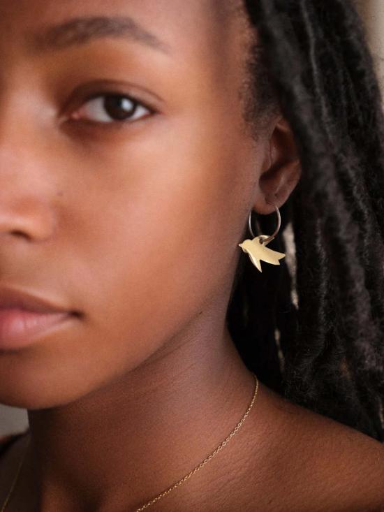  Ombre Claire 이어링 Crole Oiseau 후프 귀걸이 - OTHER BRANDS