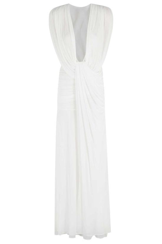 크리스토퍼에스버 롱 원피스 크리스토퍼 에스버 리플 드레이프 가운 드레스 화이트