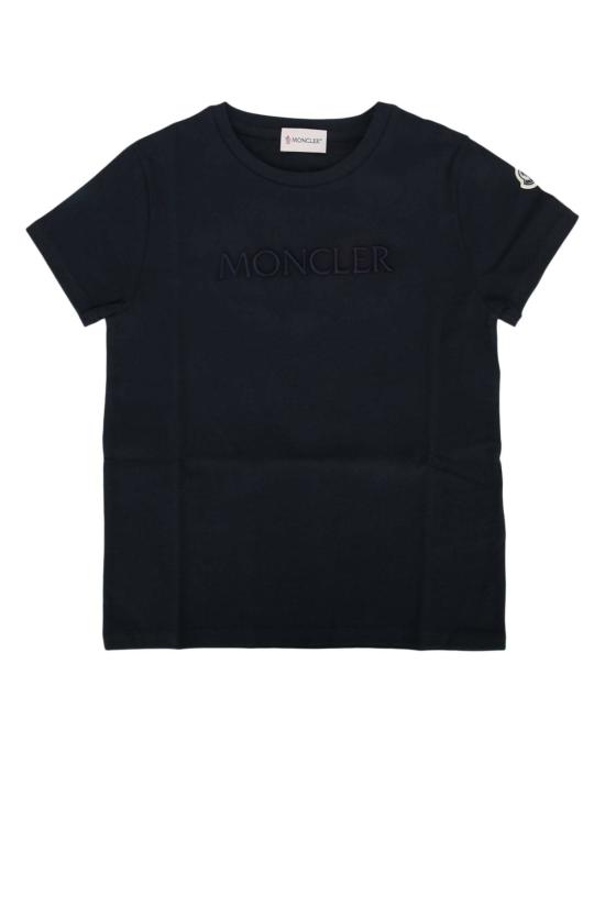  [키즈] 몽클레어 티셔츠 키즈 반팔 티셔츠 블루 네이비