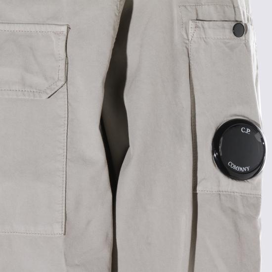  씨피 컴퍼니 긴팔 셔츠 C.P. 회사 화이트 코튼  도브 - C.P. COMPANY