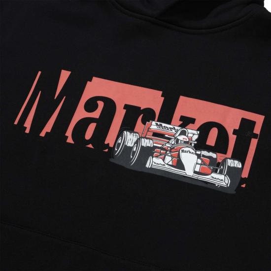  마켓 긴팔 티셔츠 헤이브 어 나이스 레이스 후드티 - MARKET
