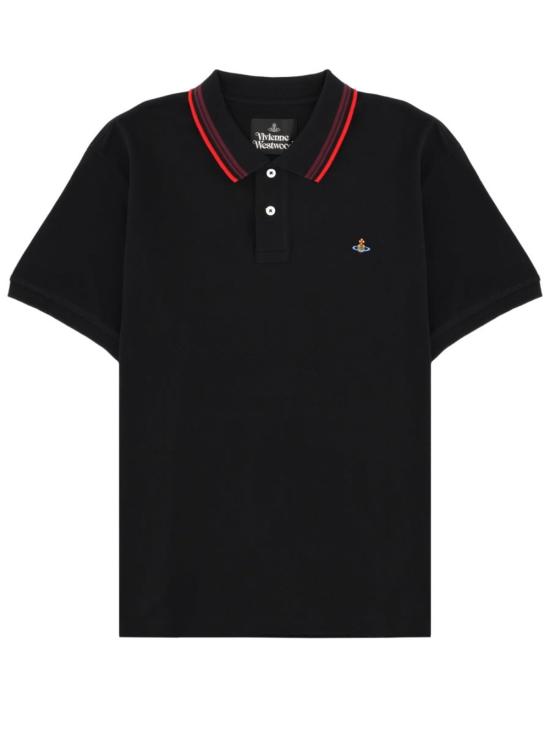  비비안웨스트우드 폴로 티셔츠 비비안 웨스트우드 폴로 클래식 폴로 셔츠 블랙