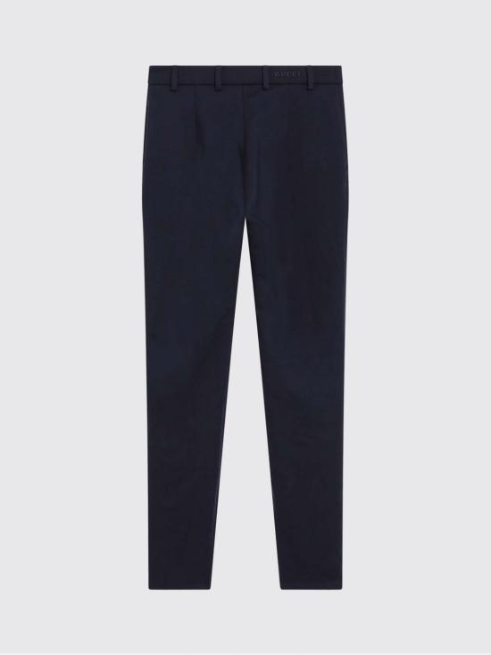 25FW 구찌 하이 웨이스트 앵클 랭스 슬림 핏 팬츠 836789ZAR2V 4824 Marine - GUCCI