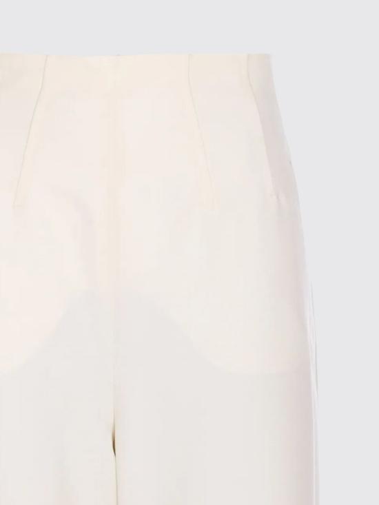 25FW 막스마라 스트레이트 팬츠 2521136034600 001 White - MAX MARA