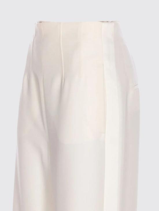 25FW 막스마라 스트레이트 팬츠 2521136034600 001 White - MAX MARA
