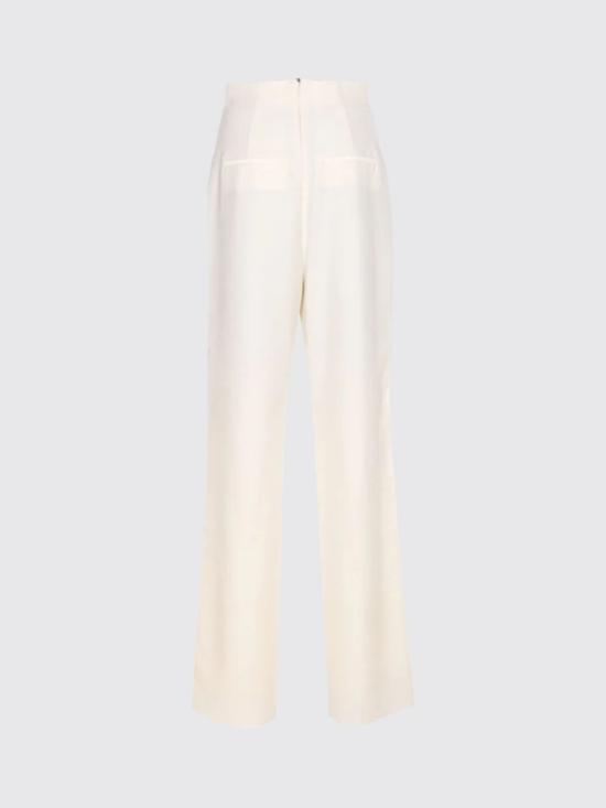 25FW 막스마라 스트레이트 팬츠 2521136034600 001 White - MAX MARA