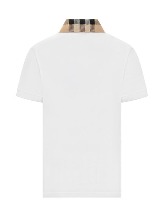 26SS 버버리 코튼 폴로 셔츠 8071621 A1464 WHITE - BURBERRY
