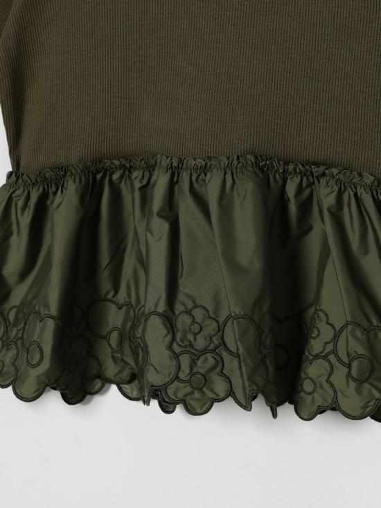 26SS [키즈] 몽클레어 티셔츠 48C0000889AHP 825 Green - MONCLER