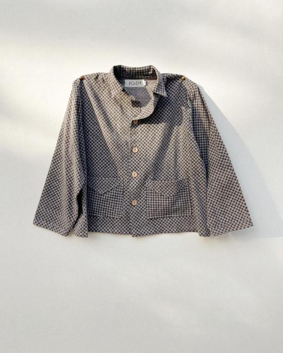  포엠 자켓 포 엠 엘리 재킷 모자이크 블록 프린트