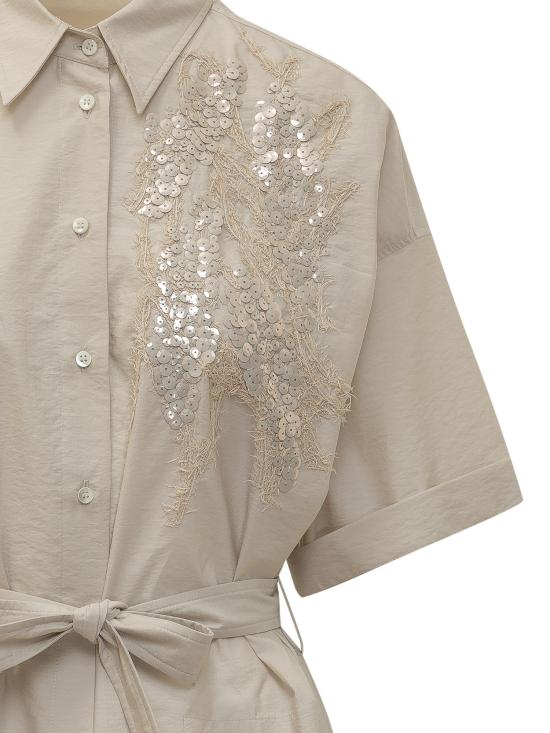 26SS 브루넬로 쿠치넬리 롱 원피스 M0F79AHD91 C9593 QUARZO - BRUNELLO CUCINELLI