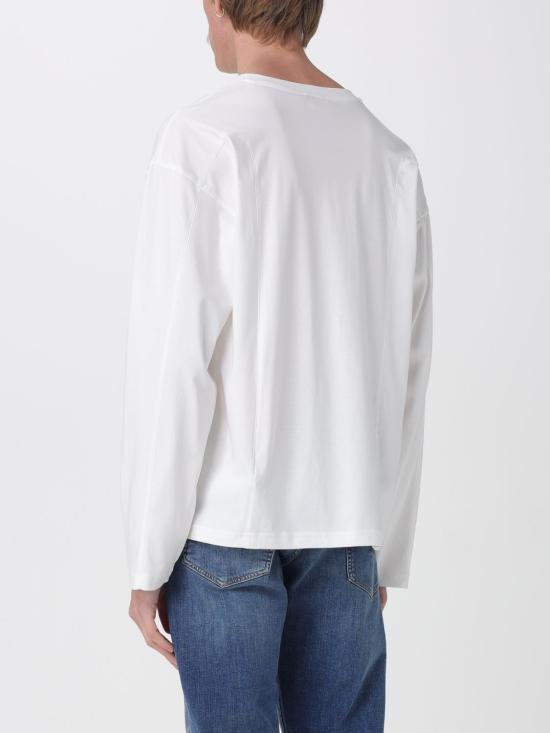 26SS 디젤 T 박스트 긴소매 티셔츠 A194440AIJU 141 White - DIESEL