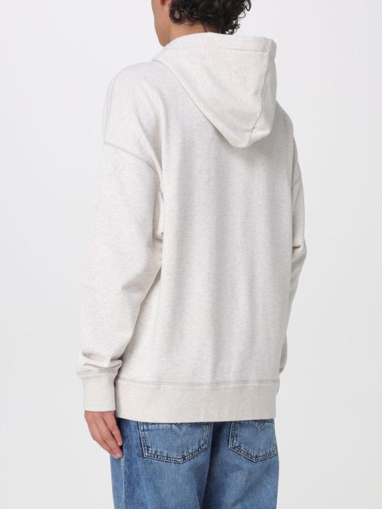 26SS 이자벨마랑 마일리 로고 후드 티셔츠 SW0027HAB1M18H ECGY Beige - ISABEL MARANT