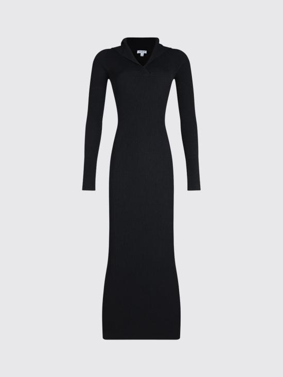 25FW 알라이아 롱 원피스 AA9R2580K017A 995 Black