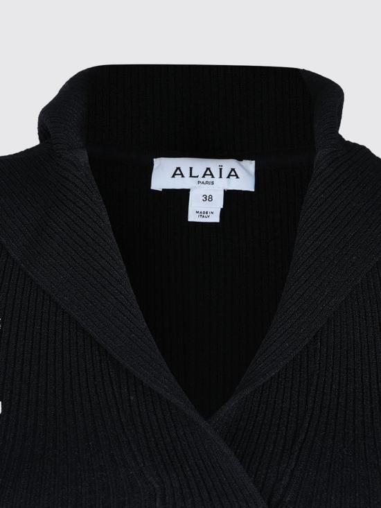 25FW 알라이아 롱 원피스 AA9R2580K017A 995 Black - ALAIA