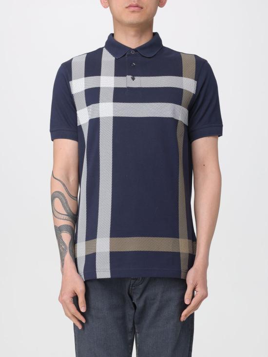 26SS 바버 폴로 티셔츠 MML1117 NY94 Blue