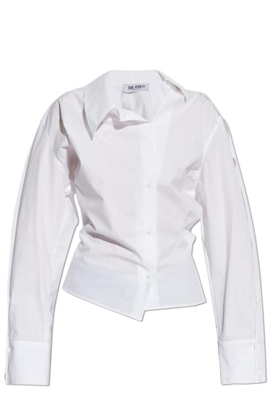  디 아티코 셔츠 아티코 비대칭 셔츠 화이트