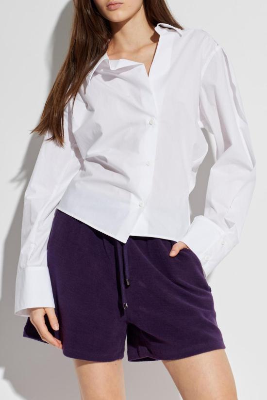  디 아티코 셔츠 아티코 비대칭 셔츠 화이트 - THE ATTICO