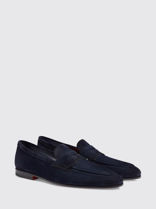 26SS 산토니 로퍼 MCNC18837SA4SEAA U60 Blue - SANTONI