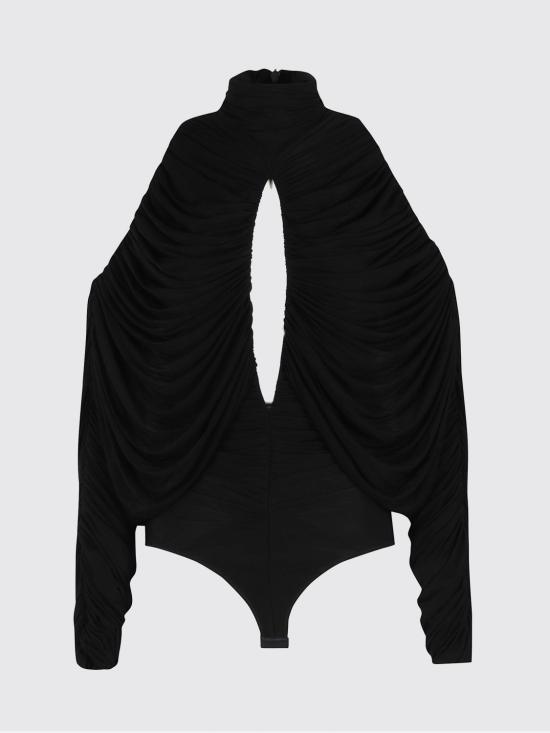 25FW 프란체스코 무라노 바디수트 티셔츠 235BIST07 999 Black