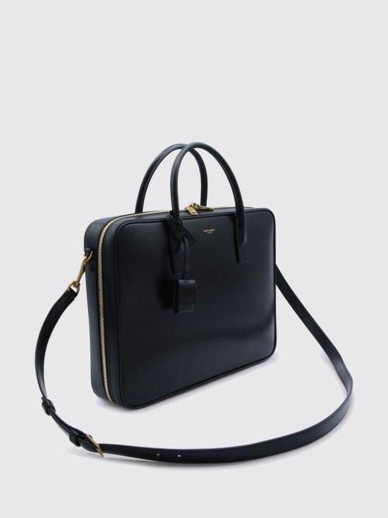 25FW 생로랑 스무스 가죽 소재 삭 드 주르 라지 슬림 바울레토 백 8446740SX0W 1000 Black - SAINT LAURENT