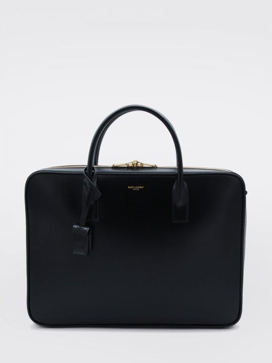 25FW 생로랑 스무스 가죽 소재 삭 드 주르 라지 슬림 바울레토 백 8446740SX0W 1000 Black