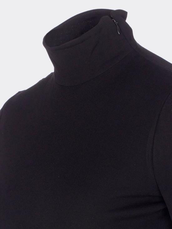 25FW 알라이아 바디수트 티셔츠 AA9B0400J070B 995 Black - ALAIA