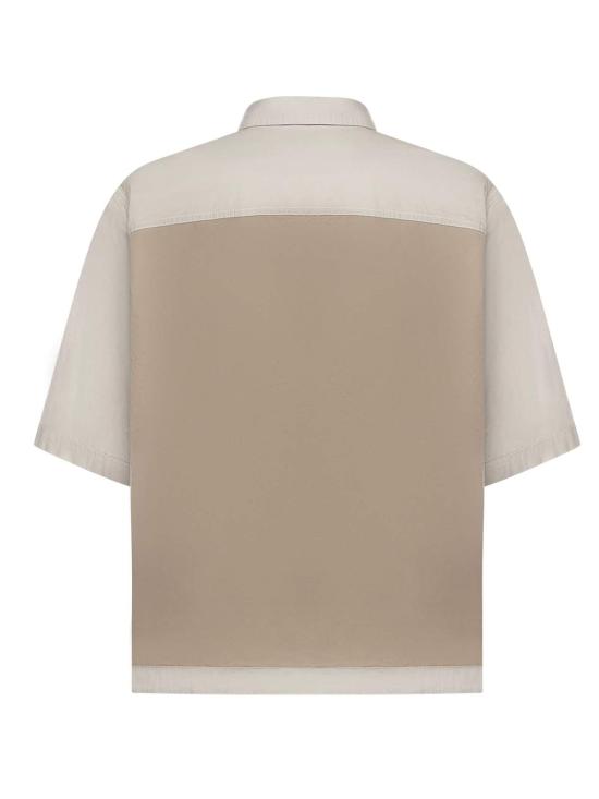  디스퀘어드2 반팔 셔츠 Dsquared2 코튼 셔츠 베이지 - DSQUARED2