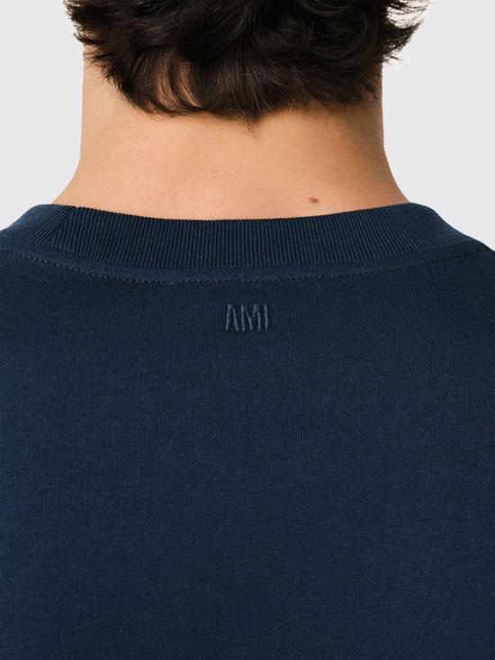 26SS 아미 스몰 하트 로고 티셔츠 BFUTS035724 430 Blue - AMI
