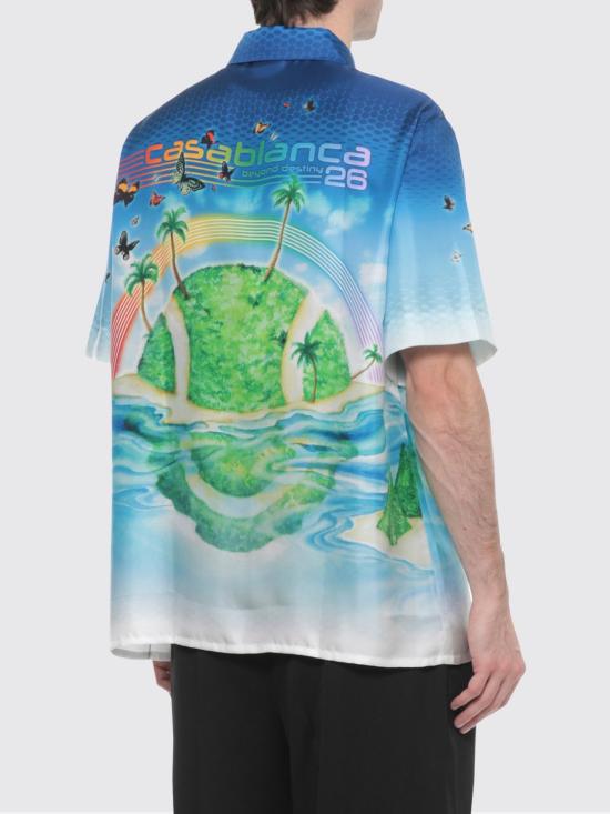 26SS 카사블랑카 반팔 셔츠 MSP26SH003 02 Multicolor - CASABLANCA