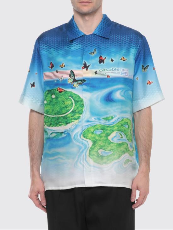 26SS 카사블랑카 반팔 셔츠 MSP26SH003 02 Multicolor - CASABLANCA