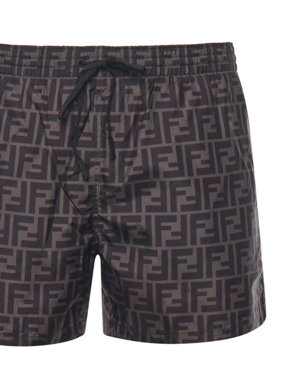  펜디 스윔팬츠 FF 자카드 수영복 블랙 - FENDI