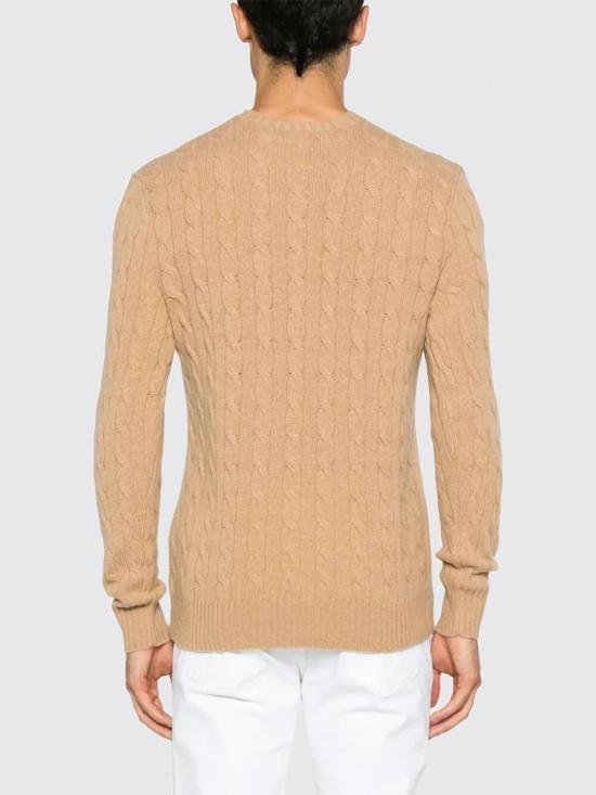 25FW 폴로 랄프로렌 케이블 니트 스웨터 710876762 009 Camel - POLO RALPH LAUREN