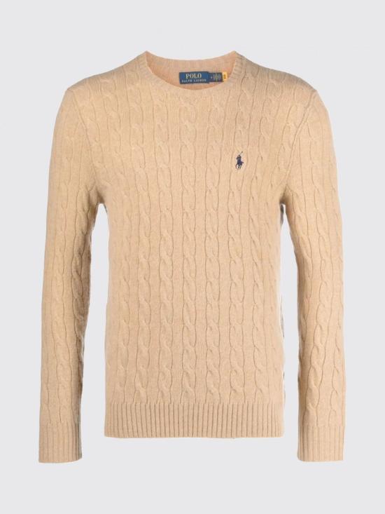 25FW 폴로 랄프로렌 케이블 니트 스웨터 710876762 009 Camel - POLO RALPH LAUREN