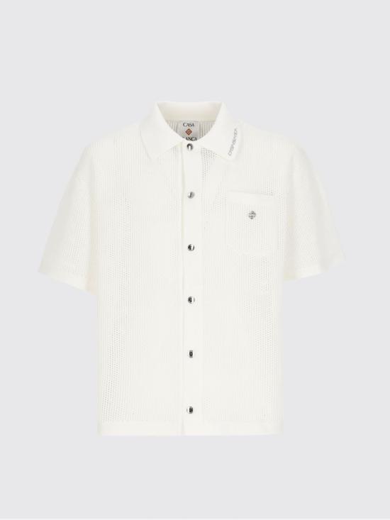 26SS 카사블랑카 반팔 셔츠 MSS26KW1338 03 White